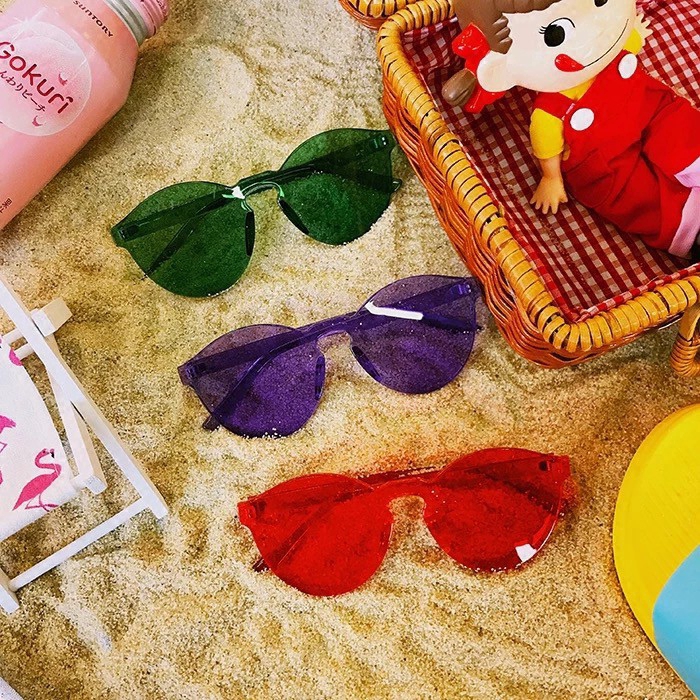 Kính mát gọng tròn không viền dành cho nam nữ | BigBuy360 - bigbuy360.vn