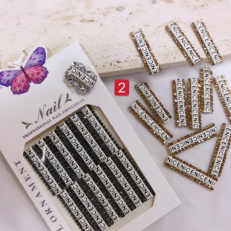 phụ kiên dây đá thương hiệu hot mới gắn móng tay nail