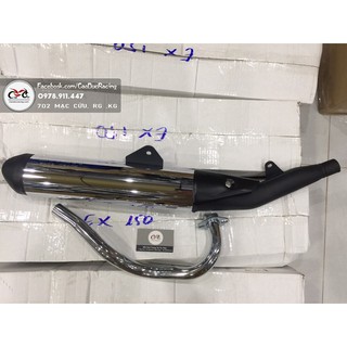 pô ORBR Sonic cho EX150 móc 4 road (full cổ INOX trắng Cho EX150 - móc 4 road)