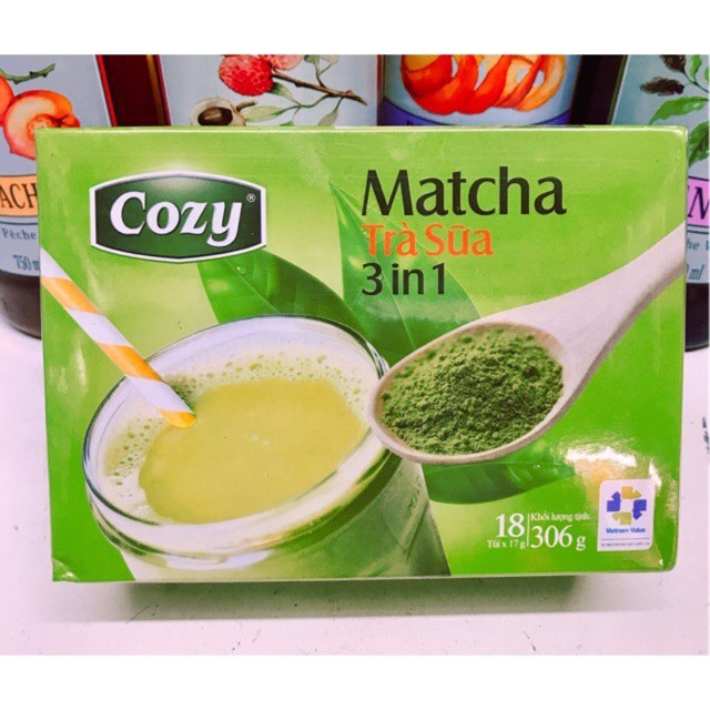 RẺ VÔ ĐỊCH🔥Trà cozy hương đào , trà sữa matcha hòa tan🔥FREESHIP🔥