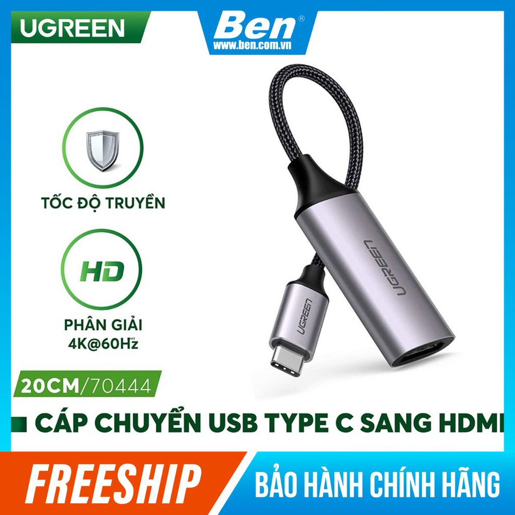 Cáp chuyển USB TYPE C sang HDMI UGREEN 70444