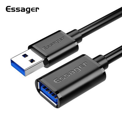 Essager usb3.0 Dây nối dài 1 m 2 M 3 m cáp dữ liệu tốc độ cao điện thoại di động sạc thẻ máy in máy tính kết nối chuột b