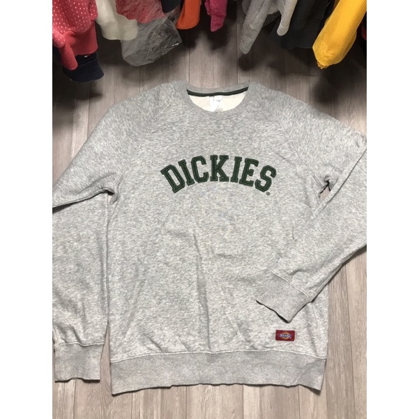 Áo thun dài tay sweater Nam nữ hiệu Dickies màu xám size M (95) ( 65x50)