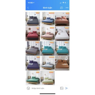 Set ga gối cotton tici