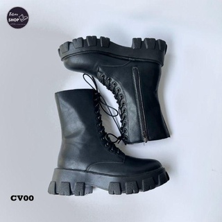 [Hàng Sẵn] [Ảnh Thật] [Freeship] Giày Bốt Nữ Cổ Vừa 20cm Đế 5cm - CV00