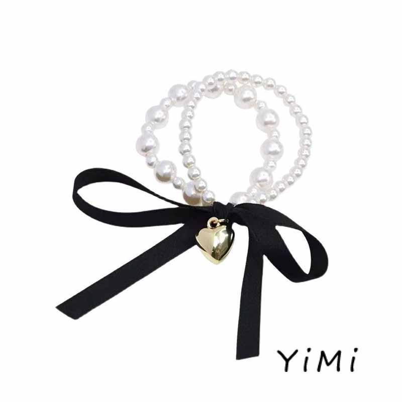 Nơ Cài Tóc Đính Ngọc Trai Phong Cách Hàn Quốc Thời Trang Xuân Hè 2022