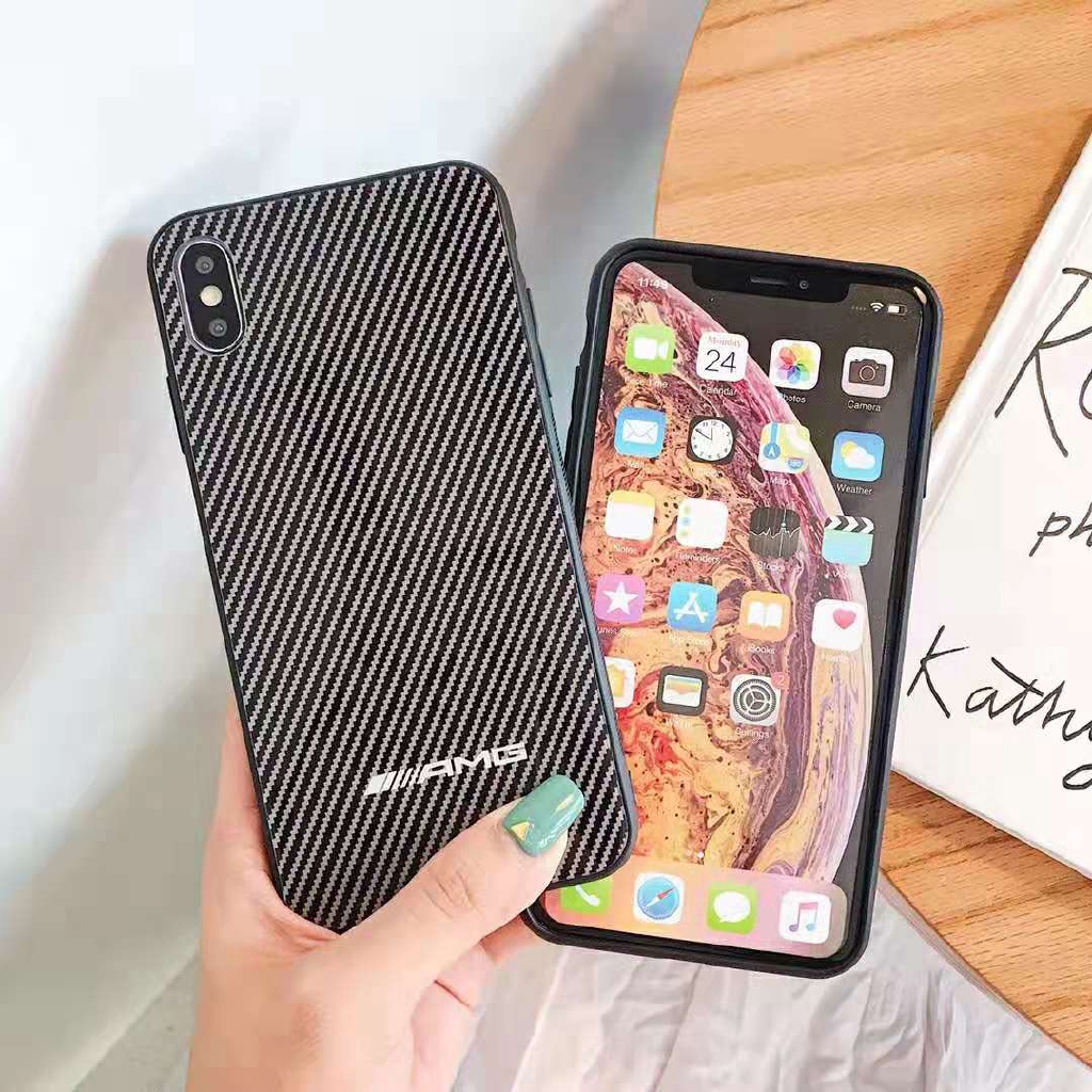 Ốp điện thoại bằng nhựa cứng mặt kính cường lực tráng gương cho iPhone XS Max XR X 8 7 6 6s Plus