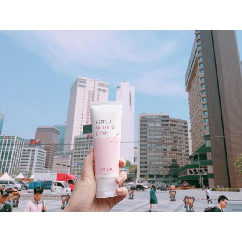 Kem dưỡng trắng da nâng tone tức thì A'some perfect whitening cream