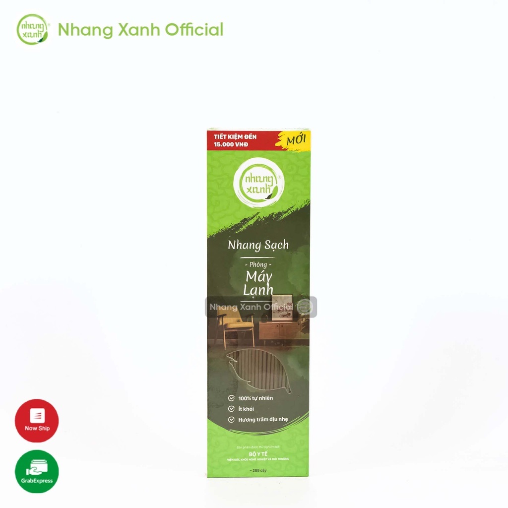 Nhang Xanh Phòng Máy Lạnh Hộp 300gr - Chân Đỏ - Mùi hương dịu nhẹ, ít khói, tự nhiên, không hóa chất độc hại