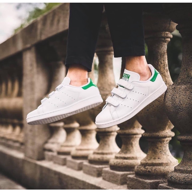 Pass giày Adidas Stan Smith quai dán gót green