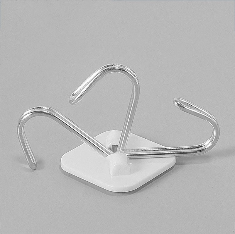 Set 10 Móc Treo Đồ Dán Tường Tự Dính Xoay 180 Độ Tiện Dụng Cho Gia Đình