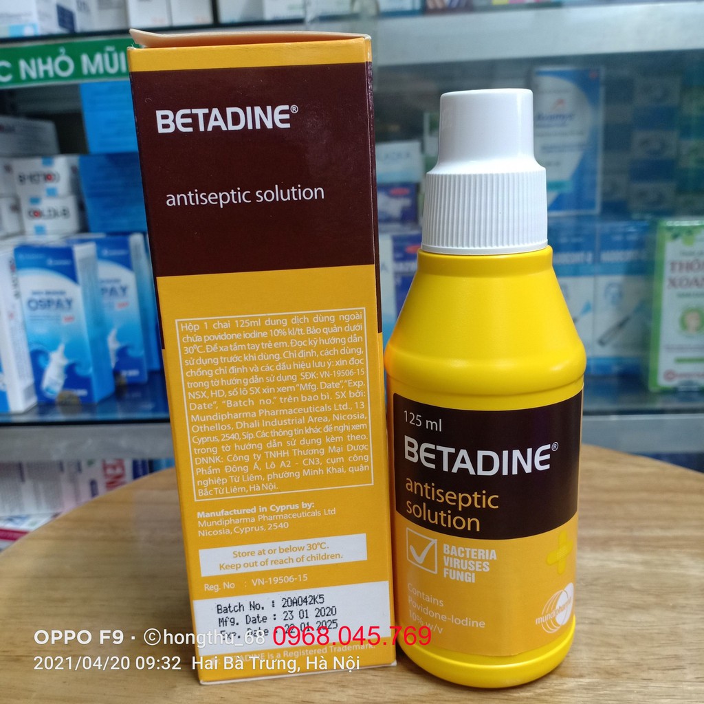 Dung dịch sát khuẩn BETADINE Antiseptic 10%