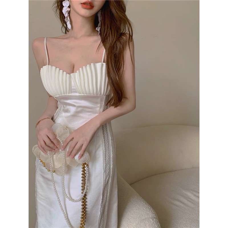 VÁY HAI DÂY TIỂU THƯ MẶC ĐI TIỆC ĐI CHƠI-NHƯ HÌNH