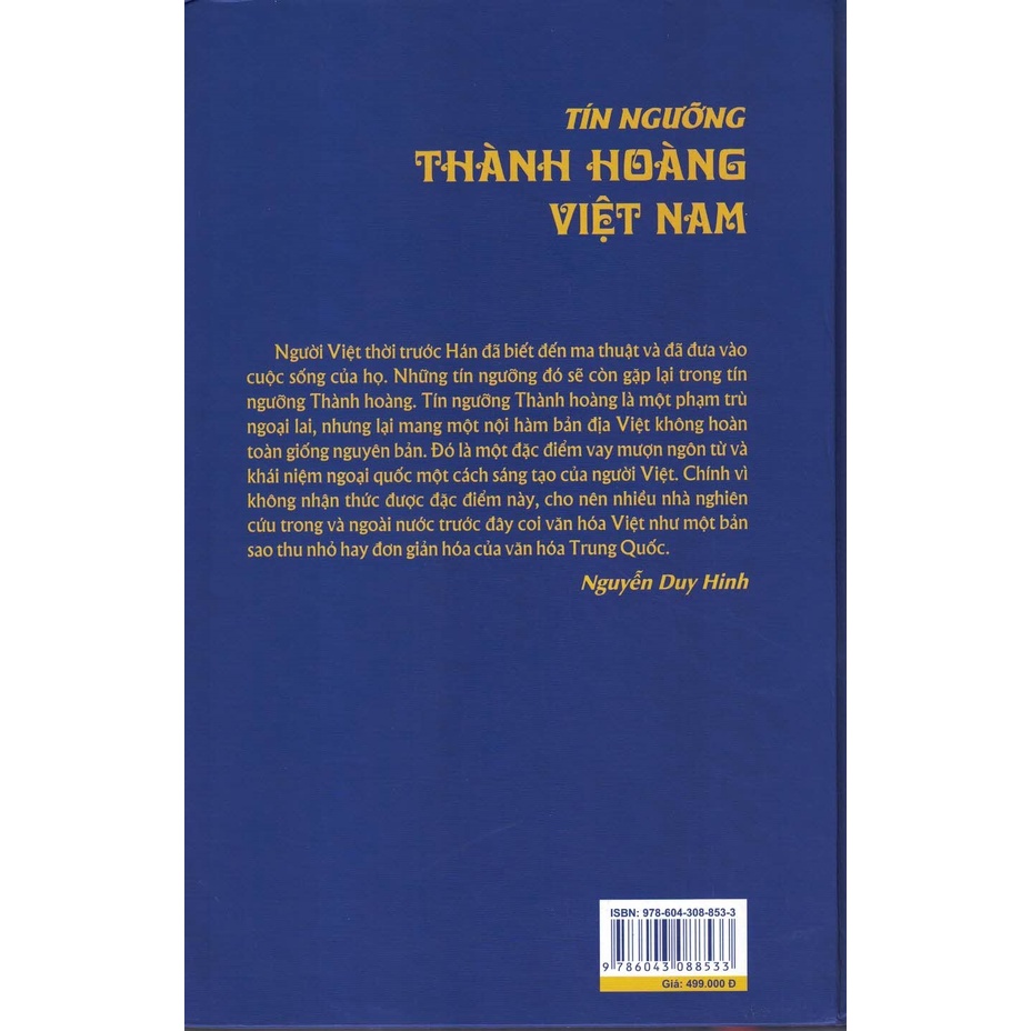 Sách - Tín Ngưỡng Thành Hoàng Việt Nam (Bìa Cứng)