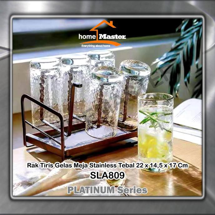 Giá Để Ly Thủy Tinh Ráo Nước Bằng Thép Không Gỉ 22x14.5x17 cm Slq809 | BigBuy360 - bigbuy360.vn
