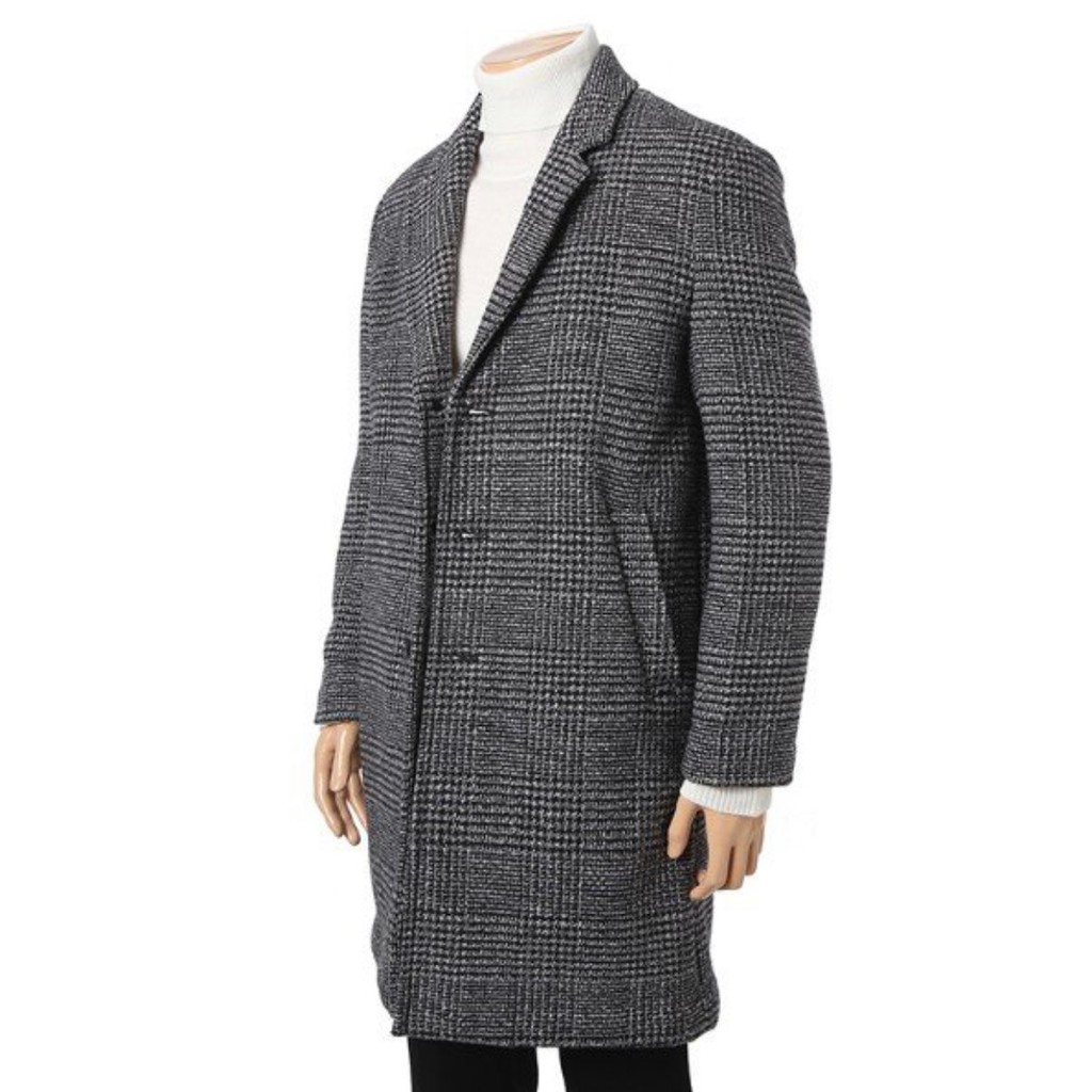 Áo khoác dạ dáng dài nam, áo khoác mangto nam HUM xuất Hàn [CÓ BIG SIZE] | BigBuy360 - bigbuy360.vn
