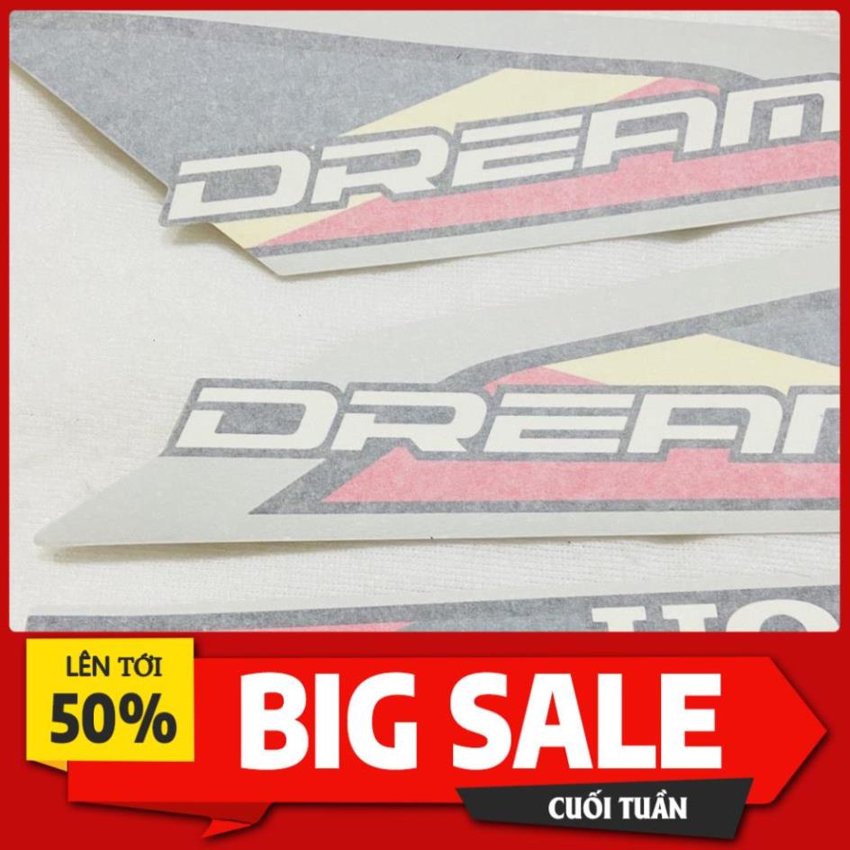 ( LOẠI ĐẸP ) Tem hồng xe dream hàng chuẩn, Tem hàng đẹp lắp được cả dream thái và dream việt các đời BH 3 năm