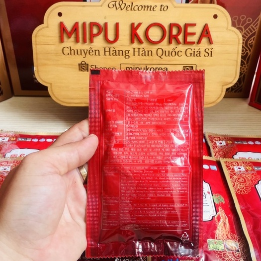 (Date 6/2025) Nước Hồng Sâm Hàn Quốc NongHyup hộp 30 gói x 70ml