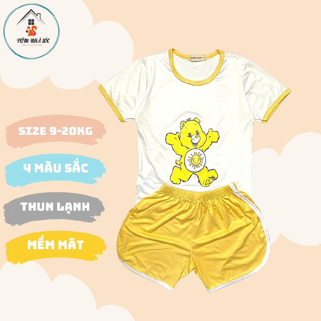 Bộ thun lạnh cộc tay Minkymom Gấu con [size từ 9 - 20kg] Tiệm Nhà Sóc