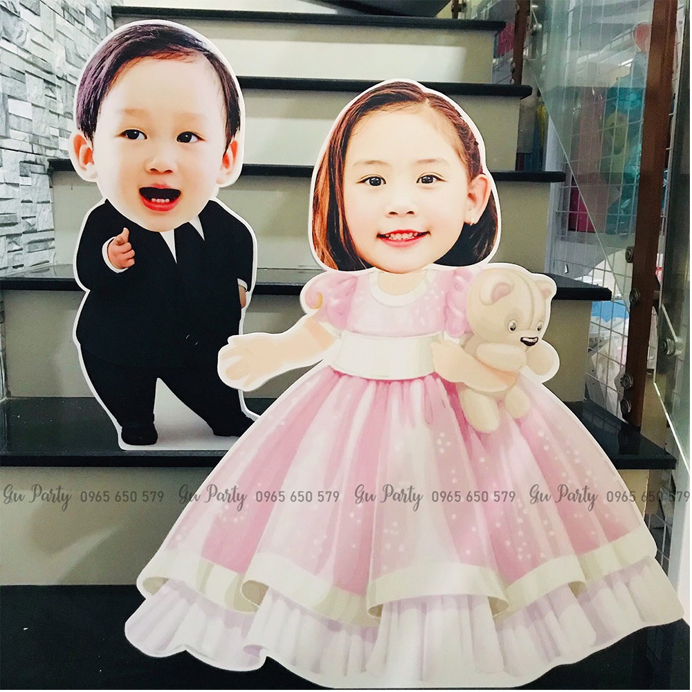 Chibi Sinh Nhật Cho Bé Size Lớn 70cm 80cm