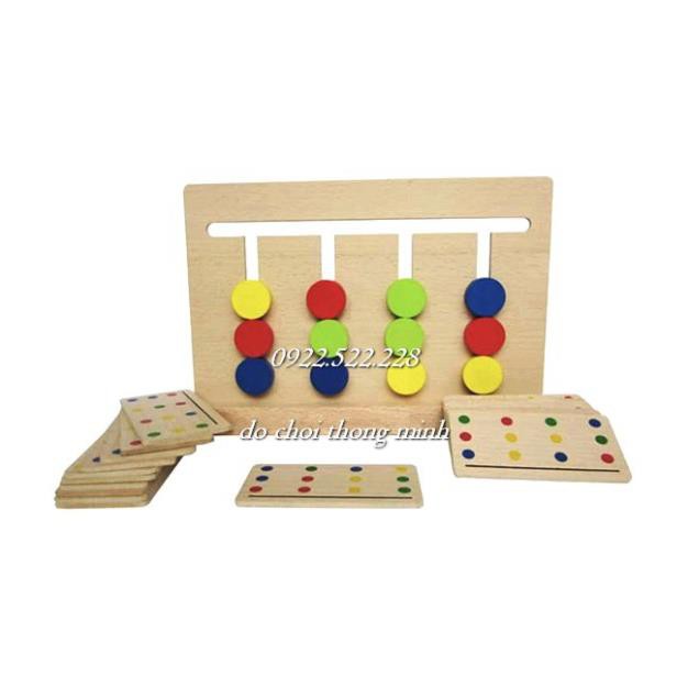 Four color game - Đồ Chơi Rèn Luyện Trí Tuệ Phát Triển Tư Duy Logic - Giáo Cụ Montessori