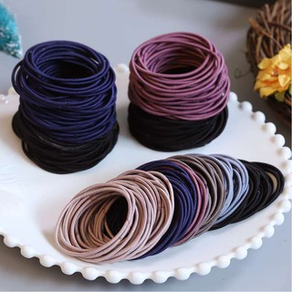 Set 100 chun dây buộc tóc