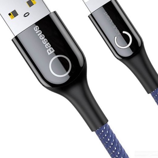 Cáp sạc tự ngắt thông minh Baseus C-Shaped cổng Táo max 2.4A - có đèn led báo