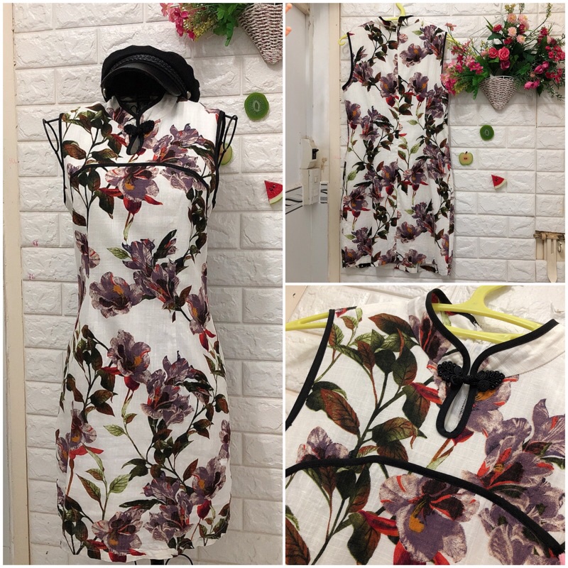 Sườn xám Trung Hoa trẻ trung dưới 60 kg