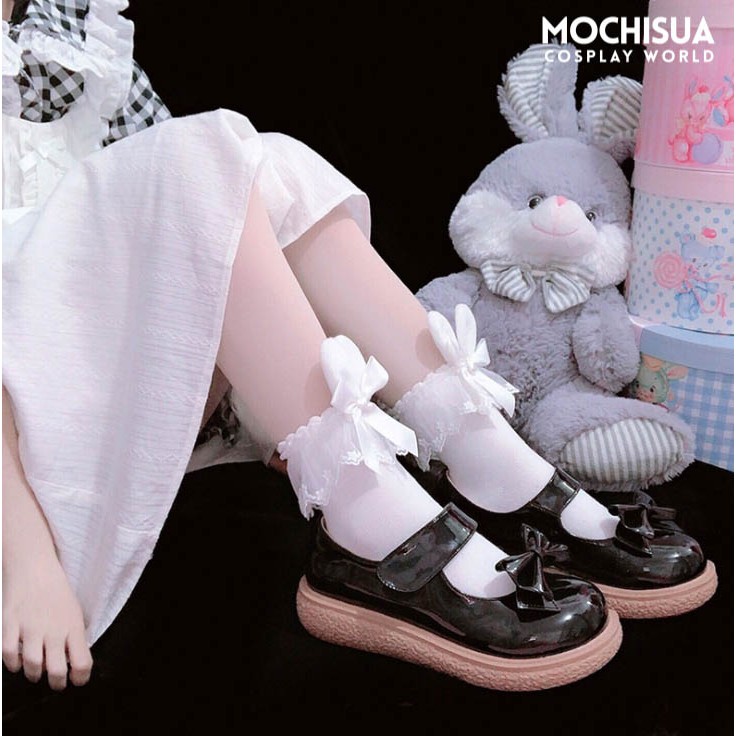 Tất Vớ Tai Thỏ Lolita Gắn Nơ Dễ Thương - TB006