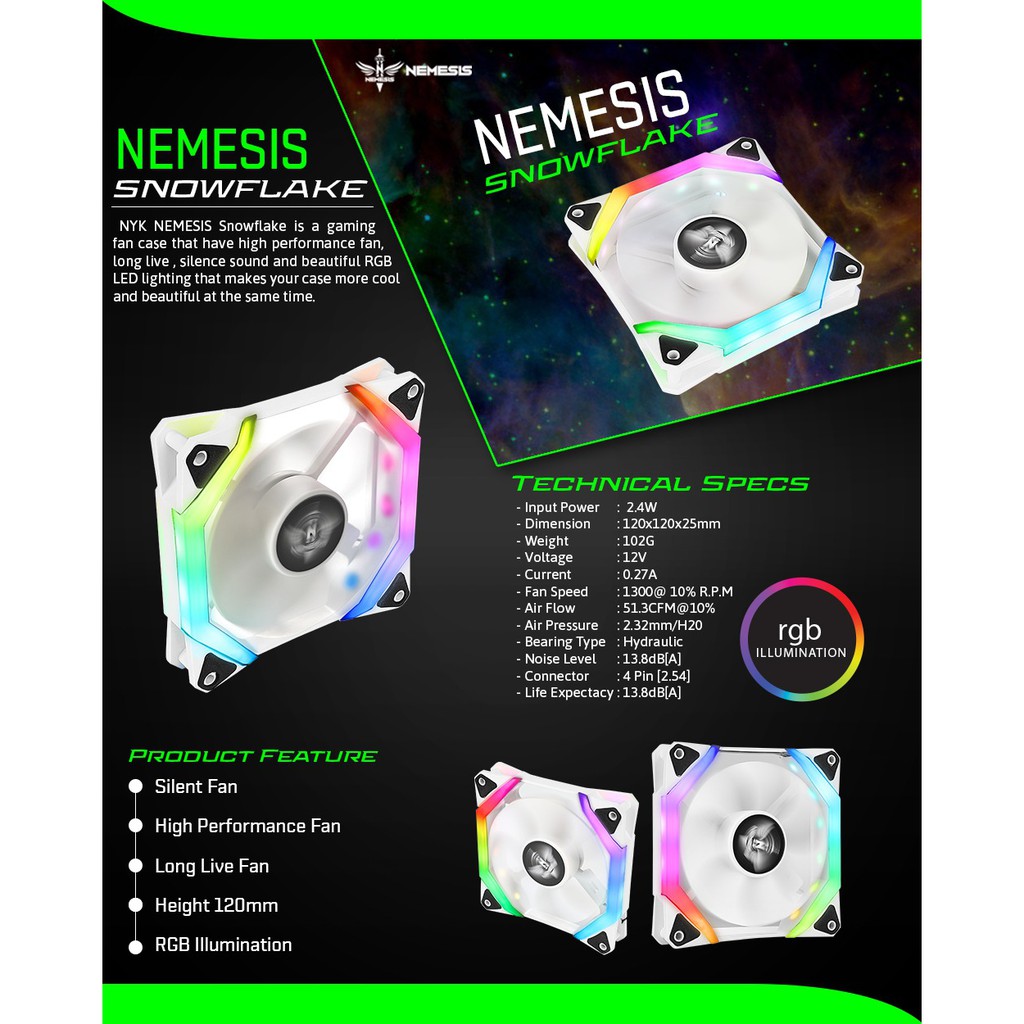 Vỏ Bảo Vệ Hộp Sạc Tai Nghe 120mm Rgb Hình Bông Tuyết - 12cm