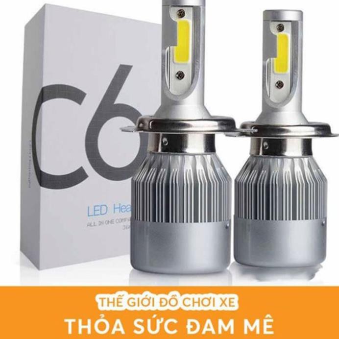 [FREESHIP] ĐÈN XE MÁY - ĐÈN LED C6 2 TIM - ĐÈN XE MÁY - ĐÈN LED C6