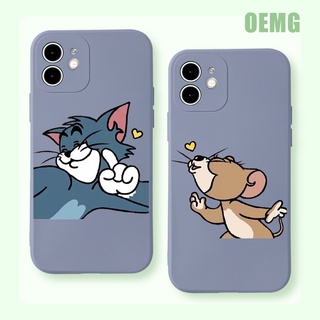 Ốp điện thoại họa tiết hoạt hình Tom và Jerry thích hợp cho IPHONE 11 12 13 PRO MAX SE 2020 8 7 6 6S PLUS X XR XS ZJ376