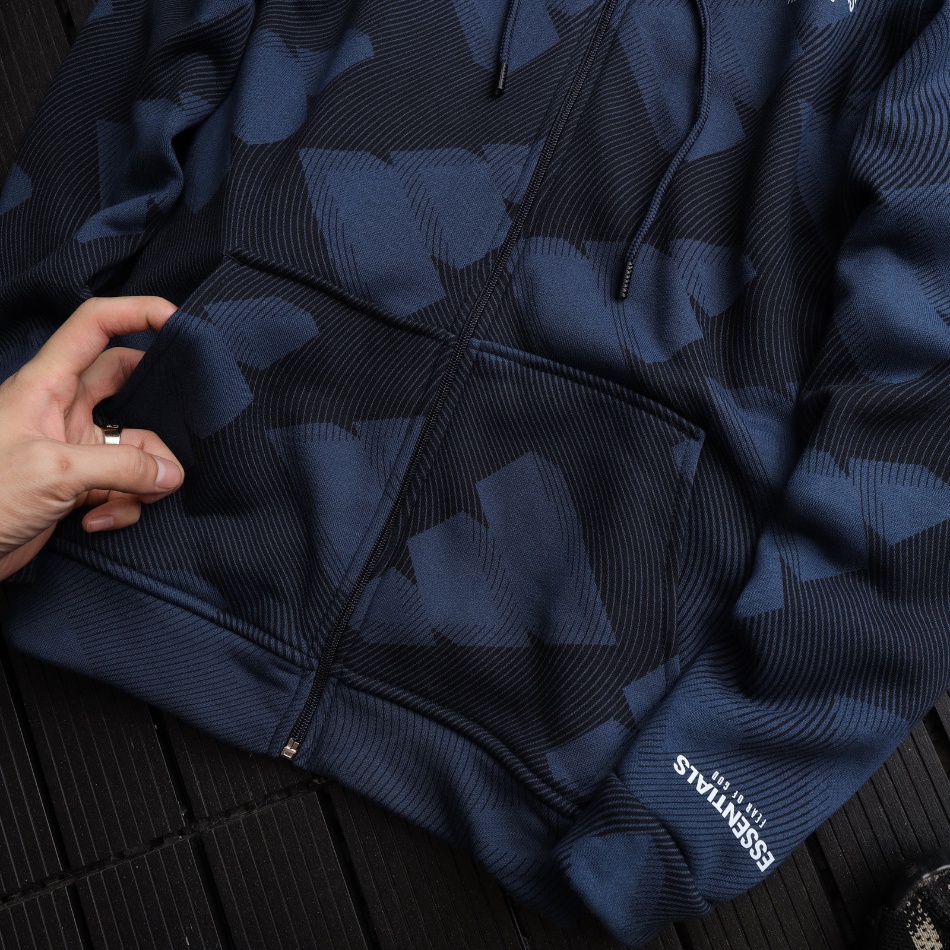 Áo hoodie Essential họa tiết chất cotton nỉ da cá mềm mại không xù lông thấm hút mồ hôi thoáng khí form vừa vặn