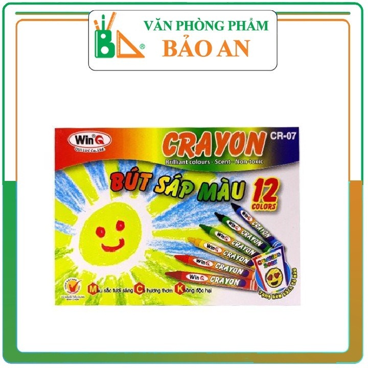 #GIẢM GIÁ KỊCH SÀN ## Sáp 12 màu WinQ CR-07