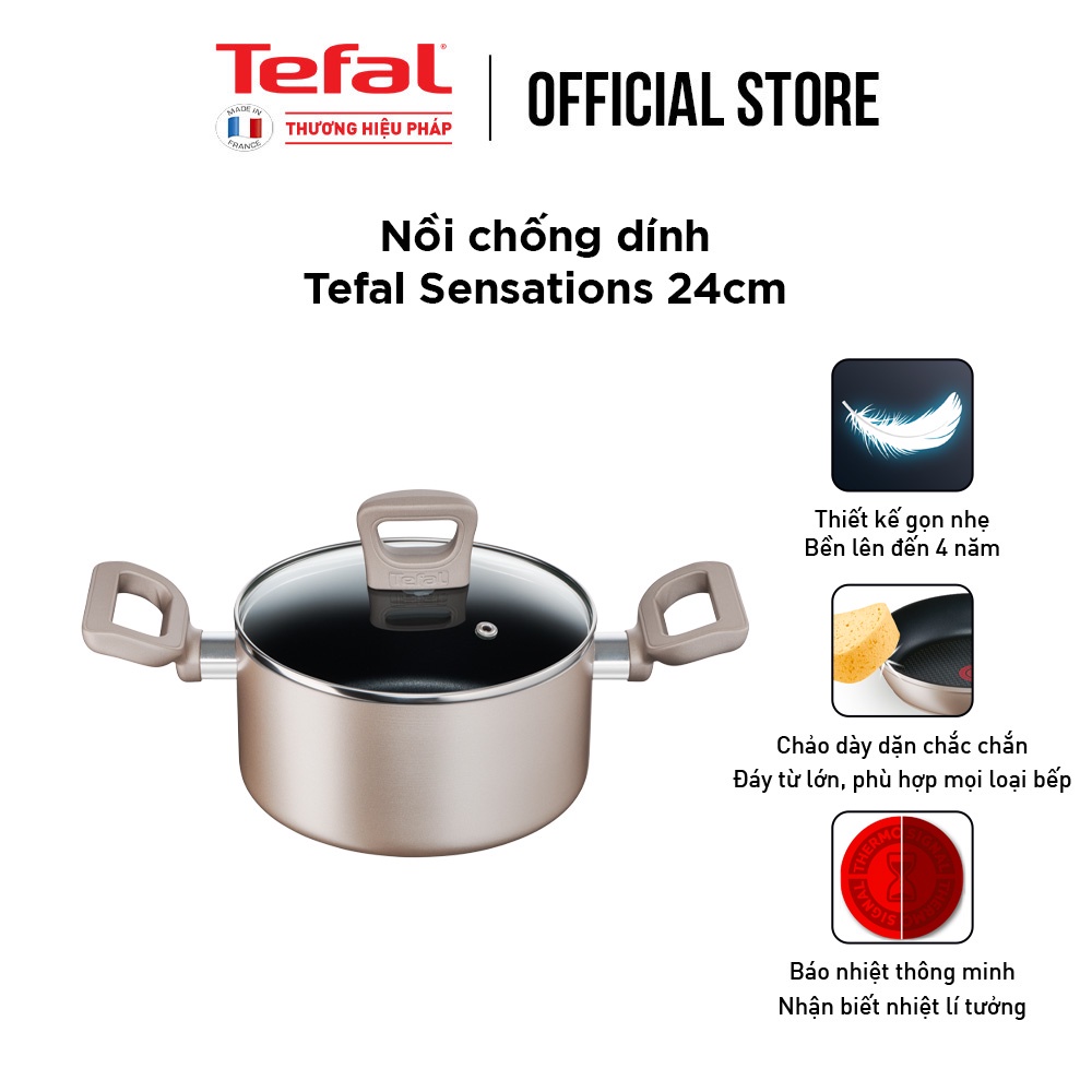 Nồi chống dính Tefal Sensations 24cm