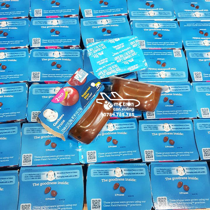 Mận Đen Nghiền Gerber Dạng Hủ (52g)