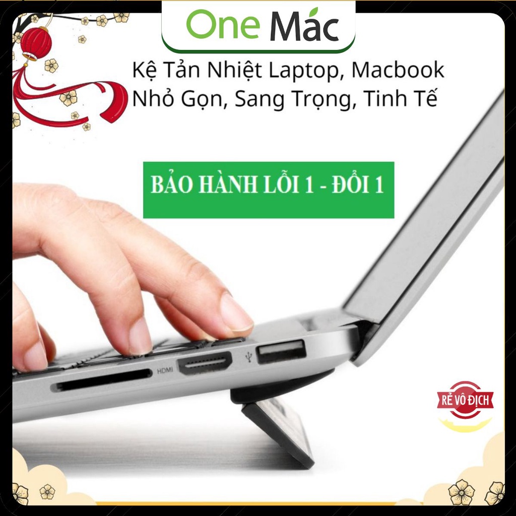 ❤️ KickFlip Đế Tản Nhiệt Laptop, Macbook  Siêu Mỏng Dạng Dán &amp; Gập Dưới Lưng Máy