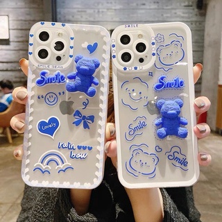 Ốp lưng silicon chống sốc viền nổi smile bear - ts062