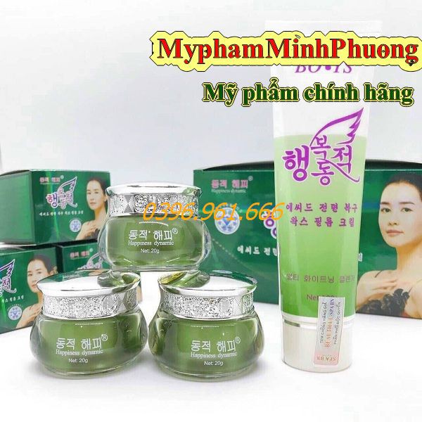 Bộ mỹ phẩm HAPPINESS DYNAMIC Cao Cấp Hàn Quốc dưỡng da, mờ nám