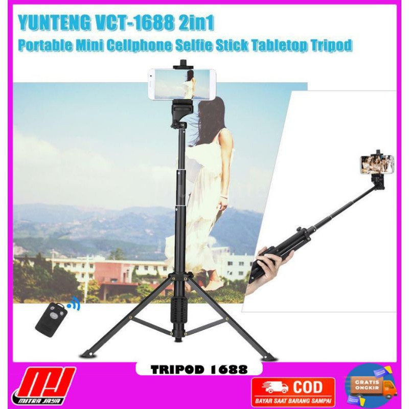 Gậy Chụp Ảnh Tự Sướng 4 Trong 1 VCT-1688