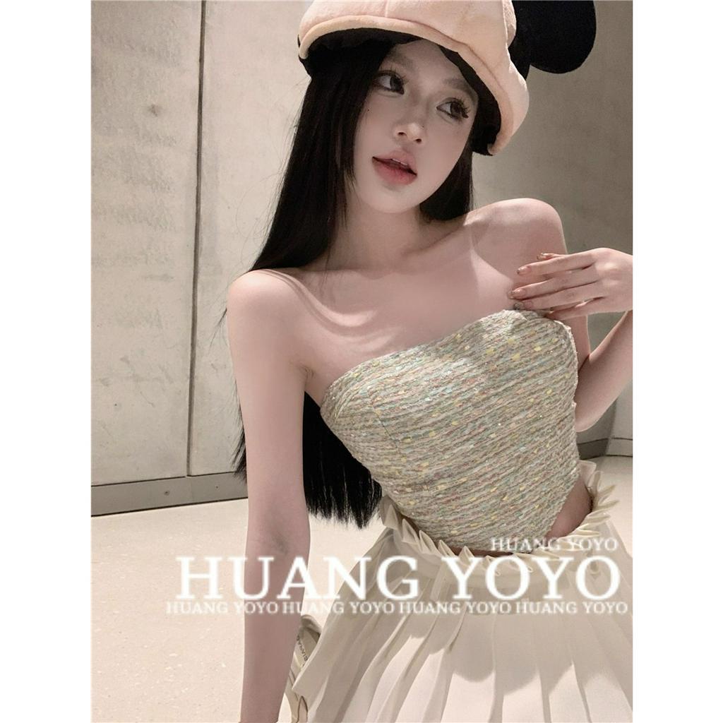 Mới Áo Tank Top Trễ Vai Thiết Kế Quyến Rũ Cho Nữ