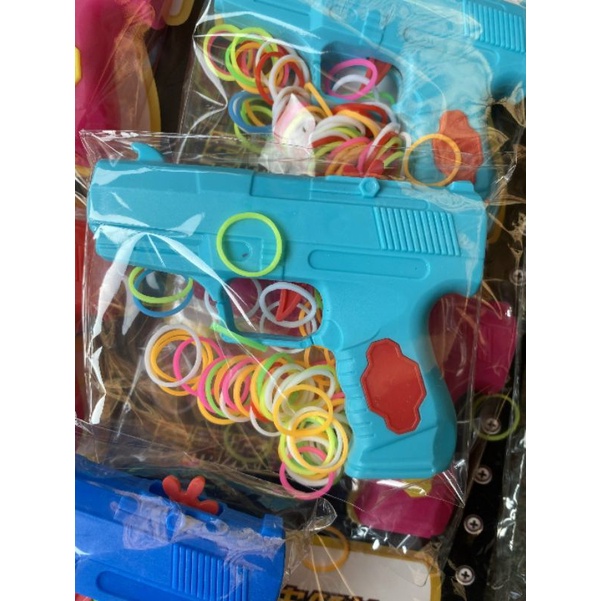 Lẻ 1 bộ đồ chơi súng chun nhiều màu sắc cho bé