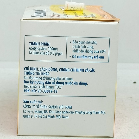 Acemuc kids 100mg hộp 30 gói