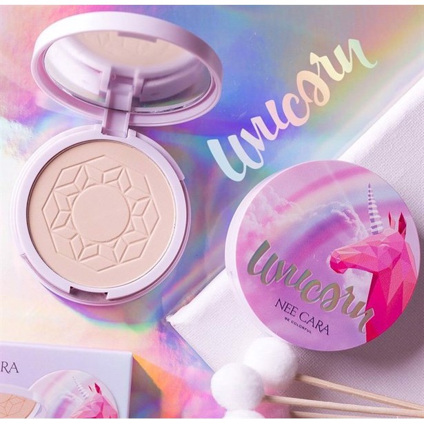 Phấn Phủ Kiềm Dầu Che Phủ Cao Nee Cara Tông Tự Nhiên Unicorn Pressed Powder N663 No.21 - Phấn Phủ Nee Cara Tông Tự Nhiên