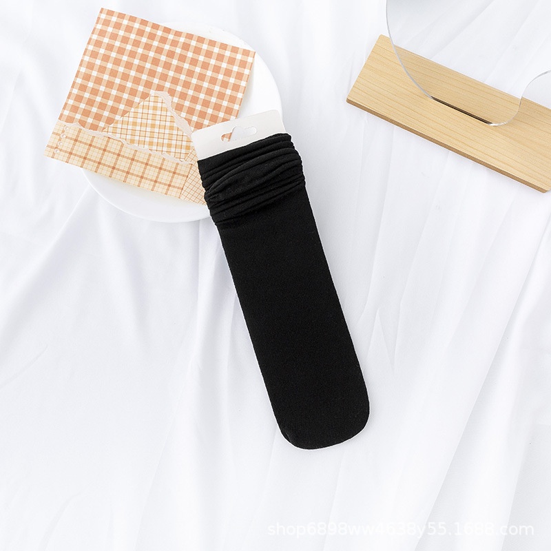 Tất vớ nữ nam cao cổ dài trắng dễ thương hàn quốc đẹp iLita chân thấp nhún đủ màu trơn đen, đỏ, vàng, xám, xanh