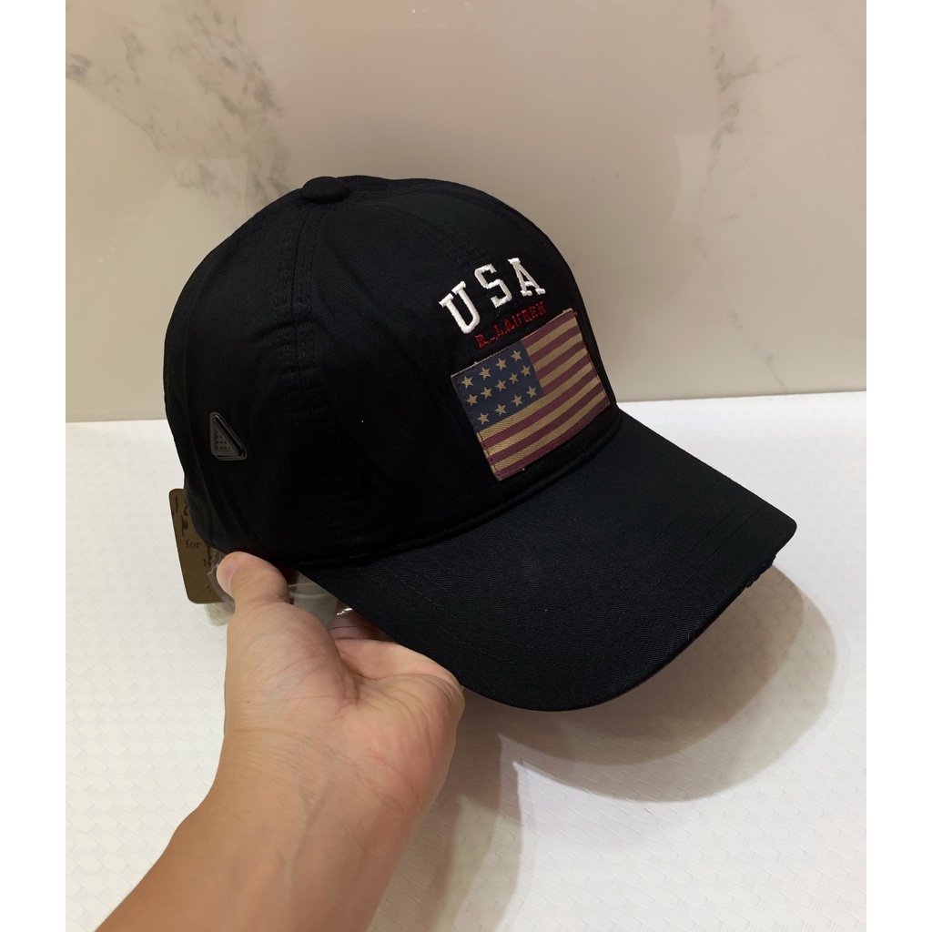 Nón kết, mũ lưỡi trai CỜ MỸ USA vải Kaki xịn ( Ảnh Thật )