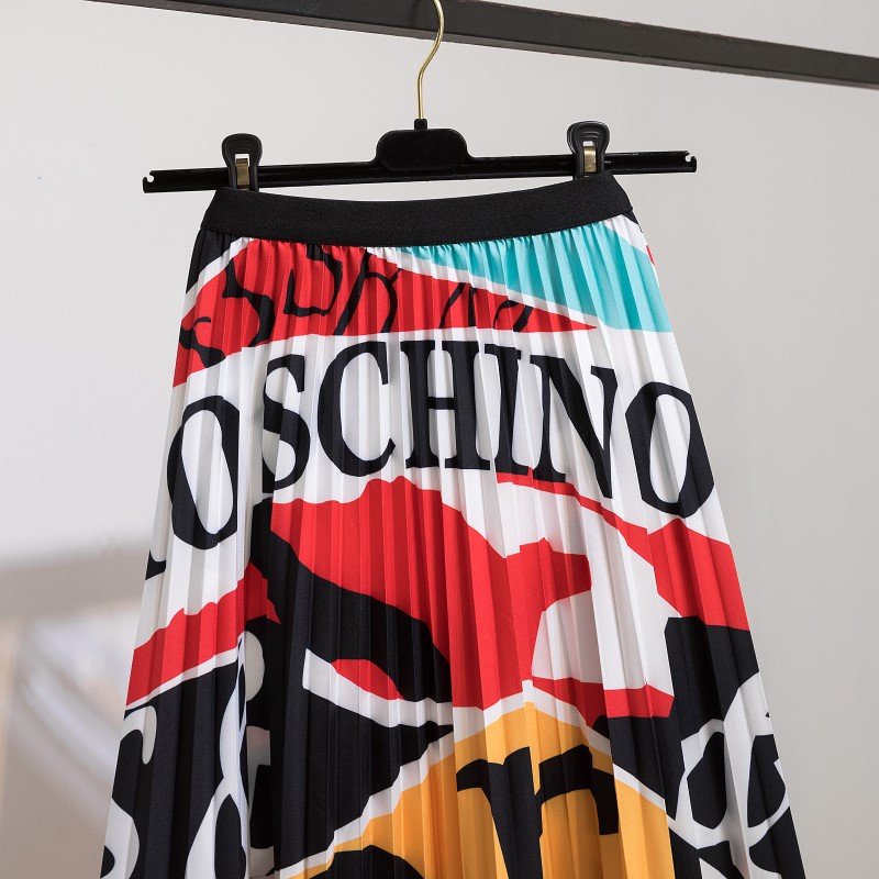 Chân Váy Midi Chữ A Xếp Ly Lưng Thun Co Giãn In Họa Tiết Hoạt Hình Thời Trang Cho Nữ 2022