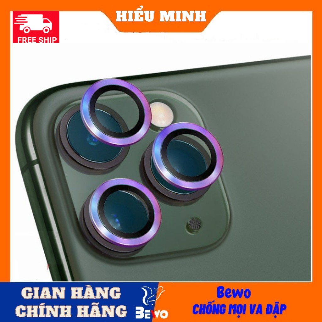 Vòng dán bảo vệ camera cho iphone chất liệu titan ip 11, 11 pro, 11 promax,12 pro, 12 promax, bảo về từng ống kính