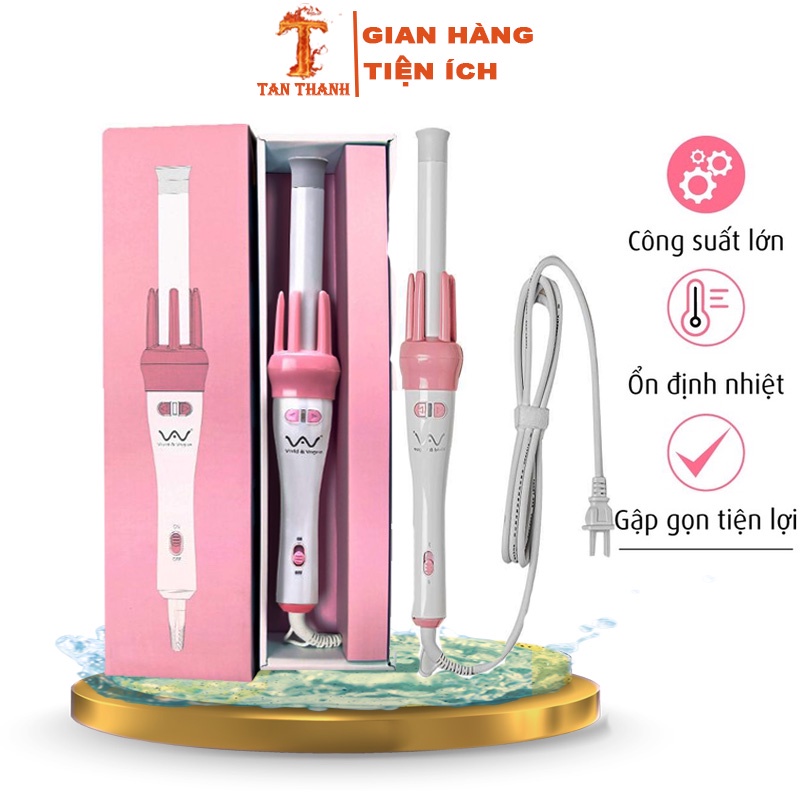 LƯỢC ĐIỆN ĐA NĂNG -UỐN XOĂN TÓC TỰ ĐỘNG VIVID &amp; VOGUE❣️MÁY UỐN XOĂN TỰ ĐỘNG TIỆN DỤNG có sẵn