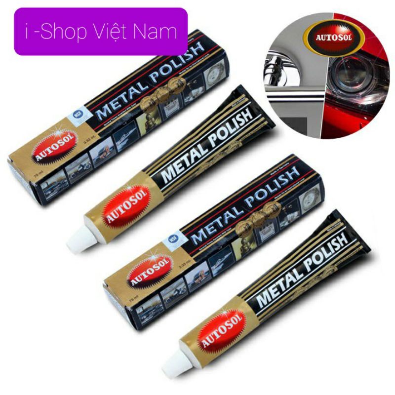 Đánh Bóng Kim loại Autosol Dùng Cho Inox Nhôm Đồng Dung Tích 75ml